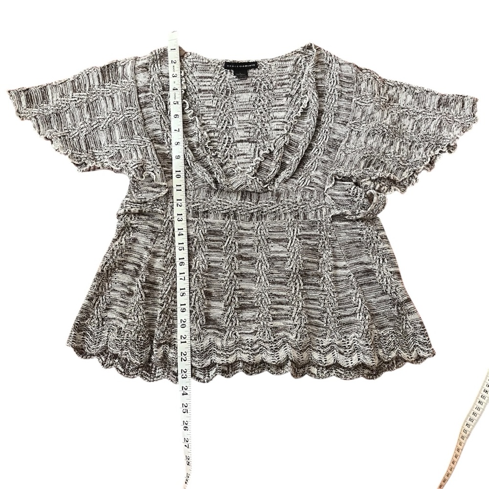 Grace Elements Textured Gray Blouse - image 3